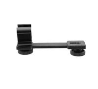 Fuhjythy Triple Cold Shoe Mount Universal Extension Bracket Holder Adapter for LED Video Light DSLR Phone Gimbal Stabilizer