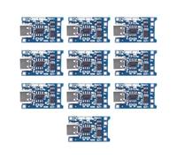 Fuhjythy Type-C 18650 Lithium Battery Charger Module 5V 1A Charging Board with Dual Protection Functions for DIY Projects 10Pcs