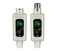 Fuhjythy UHF Wireless Audio Transceiver Audio Transceiver System Wireless Microphone System XLR Mic Converter Adapter B