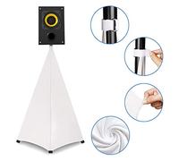 Fuhjythy Universal Dj Light Speaker Stand Cover Double Sided Tripod Stand Skirt Scrim Cover Stretchable Material,1Pcs