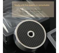 Fuhjythy Universal Hifi Carbon Fiber Vinyl Record Stabilizer for Turntable with Level Aluminum Alloy Clamp