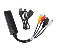 Fuhjythy USB 2.0 Easy Cap Video TV DVD DVR Capture Adapter Easier Cap USB Video Capture Device Support Win10