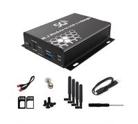 Fuhjythy USB 3.0 to NGFF M.2 B-Key Wireless Adapter 1 SIM Card Slot 4 Antennas & Case with USB Cable for 5G 4G LTE WWAN Modem
