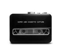 Fuhjythy USB Cassette Capture Cassette to MP3 Player Converter Audio Music Player Tape Cassette Recorder