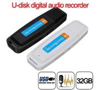 Fuhjythy USB Flash Drive Digital Audio Recorder Dictaphone USB Voice Pen Portable U Disk Maximum Support 32GB Memory Card(White)