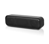 Fuhjythy USB Powered Soundbar Desktop Speaker Wired Computer Sound Box for TV Desktop Laptop with 2 Subwoofers Music Player