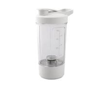 Fuhjythy USB Rechargeable Portable Electric Protein Shake Bottle 450ml Multipurpose Blender Mixer Cup Blender Mixer Cup for Fitness