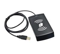 Fuhjythy USB RFID Reader IC Card Reader NFC Card Reader USB HID Smart Card Reader Support Window Linux System