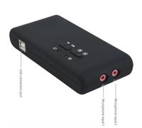 Fuhjythy USB Sound Card CM6206 Chipset 7.1 Stereo Optical External Audio Card Black USB Hid Class Spec 8 Channel Output