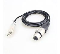 Fuhjythy USB to Interface Adapter LED DMX512 Computer PC Stage Lighting Controller Dimmer, Adapter Cable Replacement