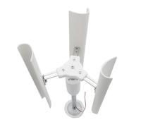 Fuhjythy Vertical Three-Blade Wind Generator Model Three-Phase Permanent Magnet Brushless Generator Low-Speed Windmill Tools DIY