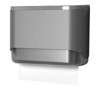 Fuhjythy Wall Mount Paper Towel Dispenser Multifold Paper Towels Dispenser for Bathroom Gray