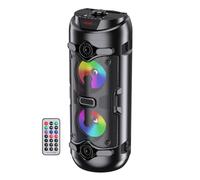 Fuhjythy Wireless Bluetooth Column Portable Speaker Big Powerful Speaker Music Center Subwoofer Column withMicphone U-Disk TF