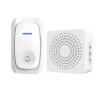 Fuhjythy Wireless Doorbell Home Intelligent Welcome Doorbell Waterproof 150M Remote USB Plug Easy to Install No Wiring Required