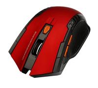 Fuhjythy Wireless Mouse 2.4GHz Optical Mice with USB Receiver Gamer 1600DPI Mouse for Computer Laptop Replacement Parts Accessories Red
