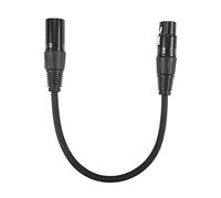 Fuhjythy XLR Male 3 Pin to XLR Female 5 Pin & XLR Female 3 Pin to XLR Male 5 Pin Audio Cable, for Microphone Stage Light