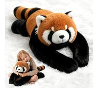 FUHSY Weighted Red Panda Plush Sensory Toy,43cm Small Stuffed Plushes Animals with Long Weighted Arms for Sleep Support,Red Panda Stuffed Plush Animals Toys Gift for Kids & Adults (Small)