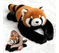 FUHSY Weighted Red Panda Plush Sensory Toy,63cm Large Stuffed Red Panda Animals with Long Weighted Arms for Sleep Support,Stuffed Plush Animals Toys Gift for Kids & Adults (Large)