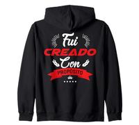 Fui creado por Dios con un propósito Zip Hoodie