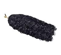 FUIBEJAE #1B Burmese Curls Feather Crochet Braid Human Hair Extensions Knotless Pre Separated Crochet Virgin Braiding Hair Invisible Braids Hair Bundles for Black Women 100G,16inch