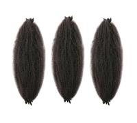 FUIBEJAE 3 Packs 24 Inch Soft Twist Hair for Afro Marley Locs, Pre-Separated Spring Crochet Braid Hair Curly Marley Braiding Hair Extensions for Black Women,4#