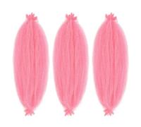 FUIBEJAE 3 Packs 24 Inch Soft Twist Hair for Afro Marley Locs, Pre-Separated Spring Crochet Braid Hair Curly Marley Braiding Hair Extensions for Black Women,PINK#
