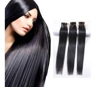 FUIBEJAE 6D 2Nd-Generation Hair Extensions Invisible Hair Extension Pure Virgin Hair Black Straight Long Hair Soft Real Human Hair for Women,A 3 Rows,70CM(28 IN)