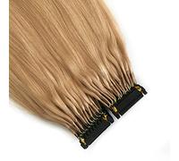 FUIBEJAE 6D First Generation Human Hair Extensions Invisible 6D Hair Extensions Brown Straight Hair Hidden Smooth Hair Extensions for Women,10 Rows,12”