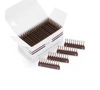 FUIBEJAE 6D Hair Extensions Buckles,C-Shaped Buckle for First Generation, 6D Hair Extensions Snap Human Hair No-Trace Hair Extensions Kit Tool (40Pcs),Brown B