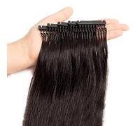 FUIBEJAE 6D Hair Extensions Human Hair, 6D Machine Fast No Tracehair Extensions Can Perm And Dye Hair No-Trace Naturally Real Hair Extensions,10 Rows,24 inch