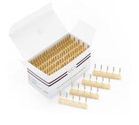 FUIBEJAE C-Shaped Buckle for 2Nd Generation 6D Hair Extensions Machine, 6D Human Hair No-Trace Hair Extensions Kit Tool, Five Bunches in A Row, 40Pcs,Yellow