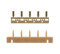 FUIBEJAE C-Shaped Buckle, Human Hair No-Trace Hair Extension Kit Tool for Third Generation 6D Hair Extensions Machine, A Set of Two Boxes,Linen Yellow