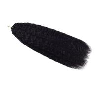 FUIBEJAE Pre Separated Crochet Virgin Braiding Hair Kinky Straight Feather Crochet Braid Human Hair Extensions Knotless Invisible Braids Hair Bundles for Black Women 100G,#1B,22inch