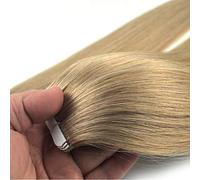 FUIBEJAE Tape in Human Hair Extensions Silky Straight Human Hair Extensions Soft Real Remy Hair for Full Head No Tangle,40Pcs 100G,40 PCS,18”