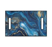 FUIBENG Golf Cart Seat Blanket Towel, Travel Sports Golf Cart Seat Cover for 2-Person Seats Club Car, Blue Marbling Print