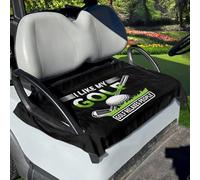 FUIBENG Golf Cart Seat Covers, Unique Golf Cart Seat Towel Blanket for All EZGO, Yamaha, Club Cars, Icon and More Cart Front Seat Golf Lover