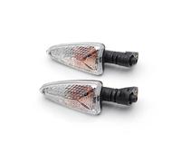 Fuicotto Motorcycle Indicators Compatible With Aprilia For NA 850 GT/Mana SL 750 Shiver/GT SMV Dorsoduro Motorcycle Turn Signal Light Indicator Lamp Clear(Style1 no wire clear)