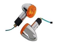 Fuicotto Motorcycle Indicators Compatible With Honda Shadow Rebal CB VT VTX GL Motorcycle Amber Bullet Blinker Turn Signal Lights Cruiser 2 PCS
