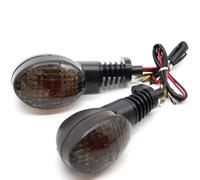 Fuicotto Motorcycle Indicators Compatible With Kawasaki For EX250R NINJA 250R KLX250/S/SF KLX 300/250/230/150/125 KLR Vulcan S 650 Z650RS W800 Motorcycle Turn Signal Light(Smoke)