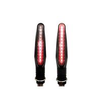 Fuicotto Motorcycle Indicators Motorcycle Turn Signal Lights Flashing Lamp Compatible With Suzuki For DL650/V-STROM For DR 650 S/SE For SV650/S B-KING(Red a pair)