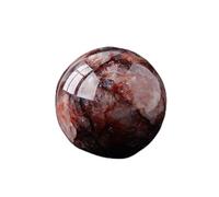 FUICZXBXQU Fluorite Rough Stone Crystal Ball Rainbow for Decoration or Magic,Red Gum Flower-5cm