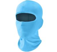 fuinloth Balaclava Ski Face Mask, Motorcycle Cycling Neck Warmer for Helmet, UV Protector Scarf for Men/Women Light Blue