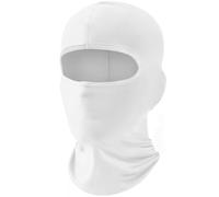 fuinloth Balaclava Ski Face Mask, Motorcycle Cycling Neck Warmer for Helmet, UV Protector Scarf for Men/Women White