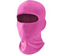 fuinloth Balaclava Ski Face Mask, Motorcycle Cycling Neck Warmer for Helmet, UV Protector Scarf for Men/Women Pink