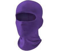 fuinloth Balaclava Ski Face Mask, Motorcycle Cycling Neck Warmer for Helmet, UV Protector Scarf for Men/Women Purple