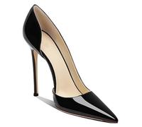 FUIPOT Women's Pointed Toe High Heel Pumps Slip On Stiletto Pumps Comfortable Closed Toe Sandals Stiletto Dress Shoes Party Wedding Fashion Shoes,Black,7 UK