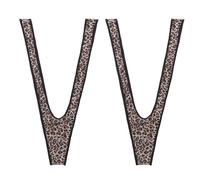 FUIPVGI 2 Pcs Men's Borat Mankini V-String Sexy Underwear Man Underwear Swimsuit Thong Man Thong Swimwear High Cut Thong Joke Gifts for Men Leopard Print and Green, One Size (2 Pcs)