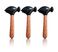 FUIPVGI 3 Pcs Inflatable Hammer, Inflatable Claw Hammer, Blow Up Inflated Hammer Fancy Dress Party Accessories, Blow Up Inflated Pool Bath Seaside Crazy Fun Toy Party Game for Adult Children (Brown)