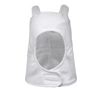 FUIPVGI White Plush Hat, Mens Anime Hat, Halloween Adult Adventure Themed Cosplay Costume, Fantasy Explorer Dress-Up Accessory, Plush Funny Beanie Cap for Easter Day (UK, Alpha, One Size, White)