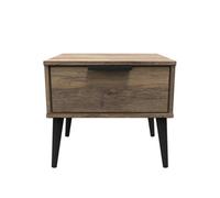 Fuji 1 Drawer Bedside Cabinet In Vintage Oak (Ready Assembled)